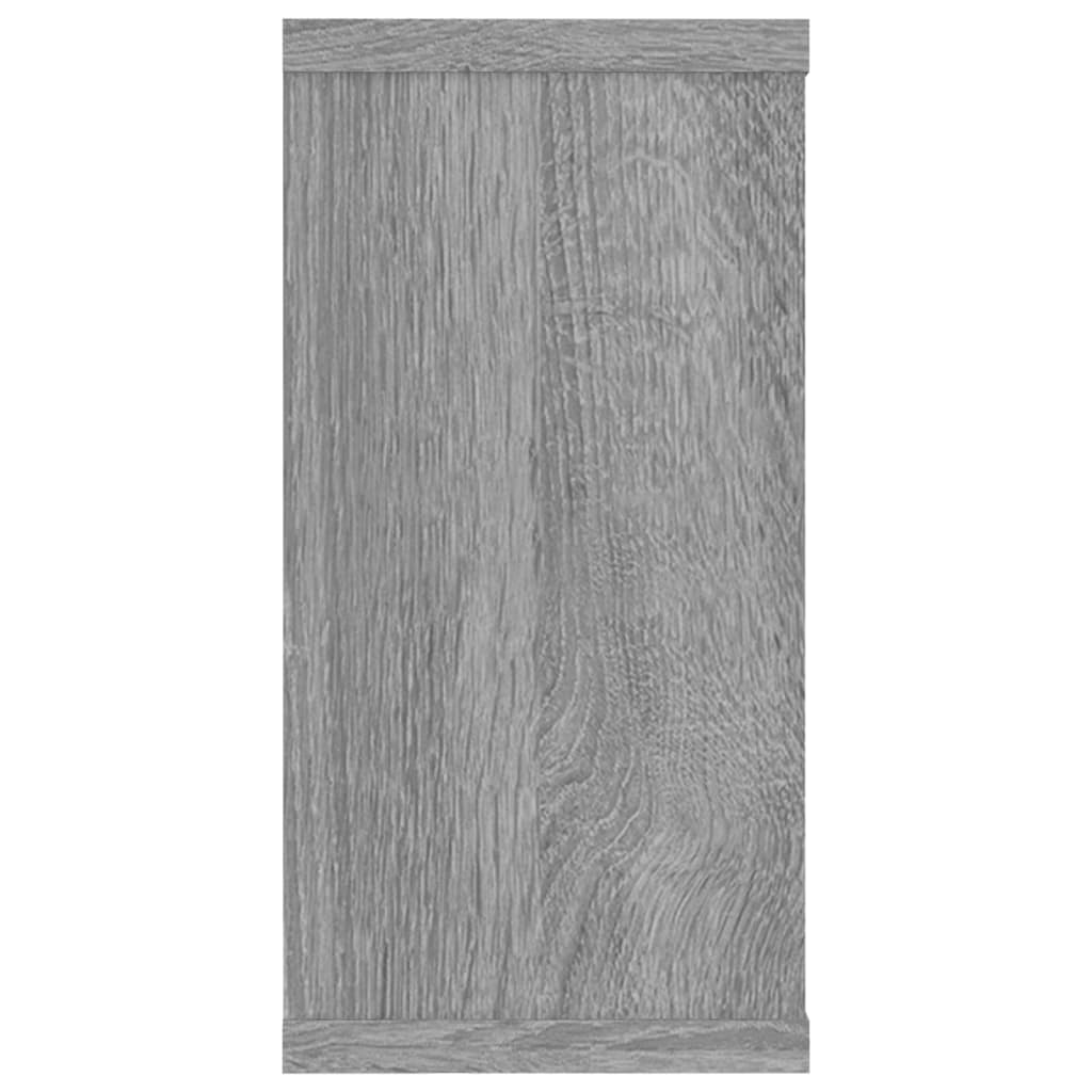 Kockaste zidne police 2 kom boja hrasta 100 x 15 x 30 cm drvene