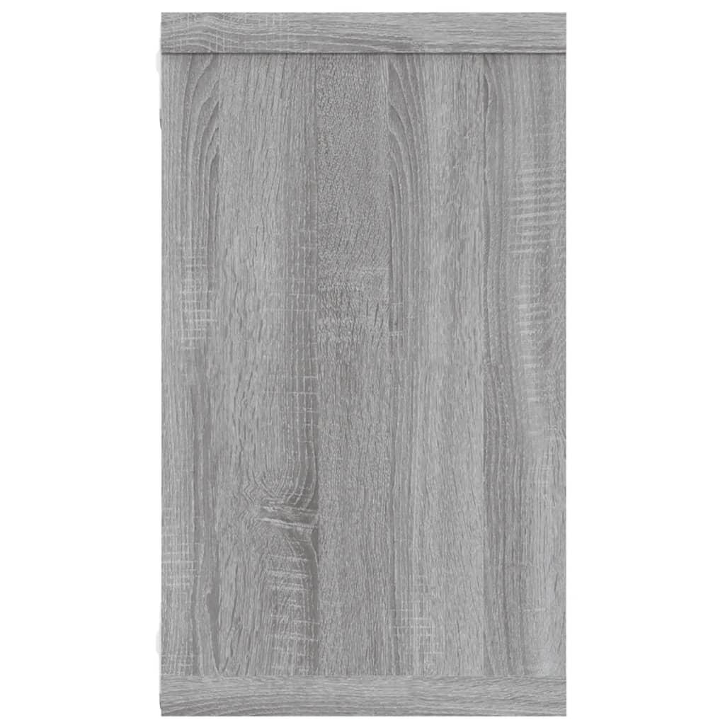 Kockaste zidne police 2 kom boja hrasta 80x15x26,5 cm drvene