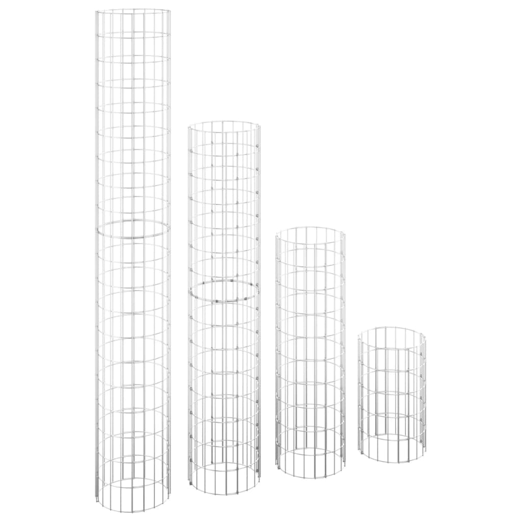 Kružne gabionske povišene gredice 4 kom Ø30 x 50/100/150/200 cm