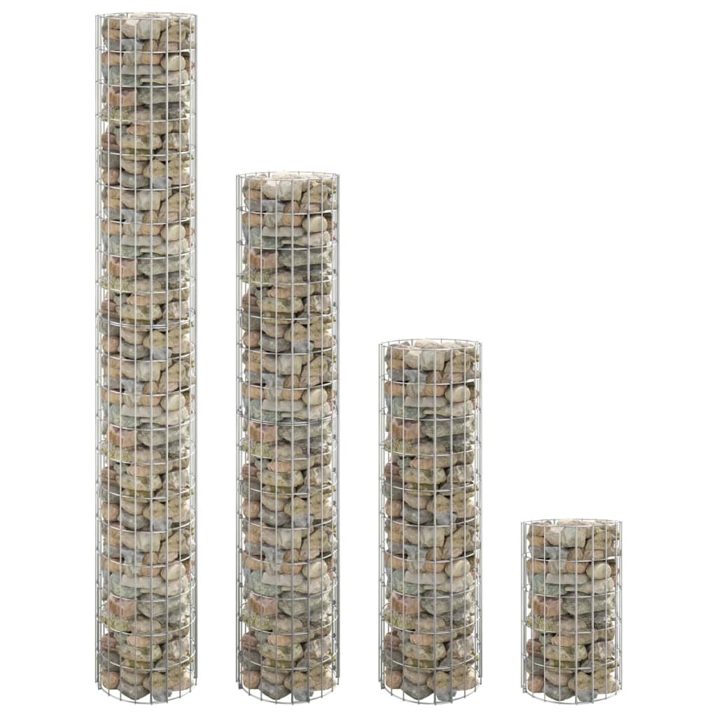 Kružne gabionske povišene gredice 4 kom Ø30 x 50/100/150/200 cm