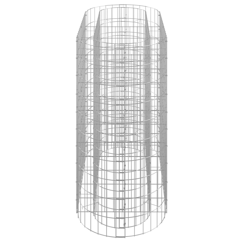 Gabionska povišena gredica od pocinčanog željeza 120x50x100 cm