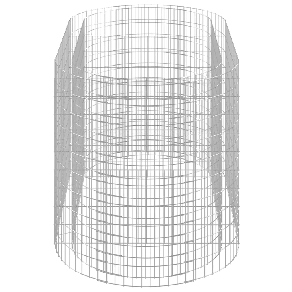 Gabionska povišena gredica od pocinčanog željeza 200x100x100 cm