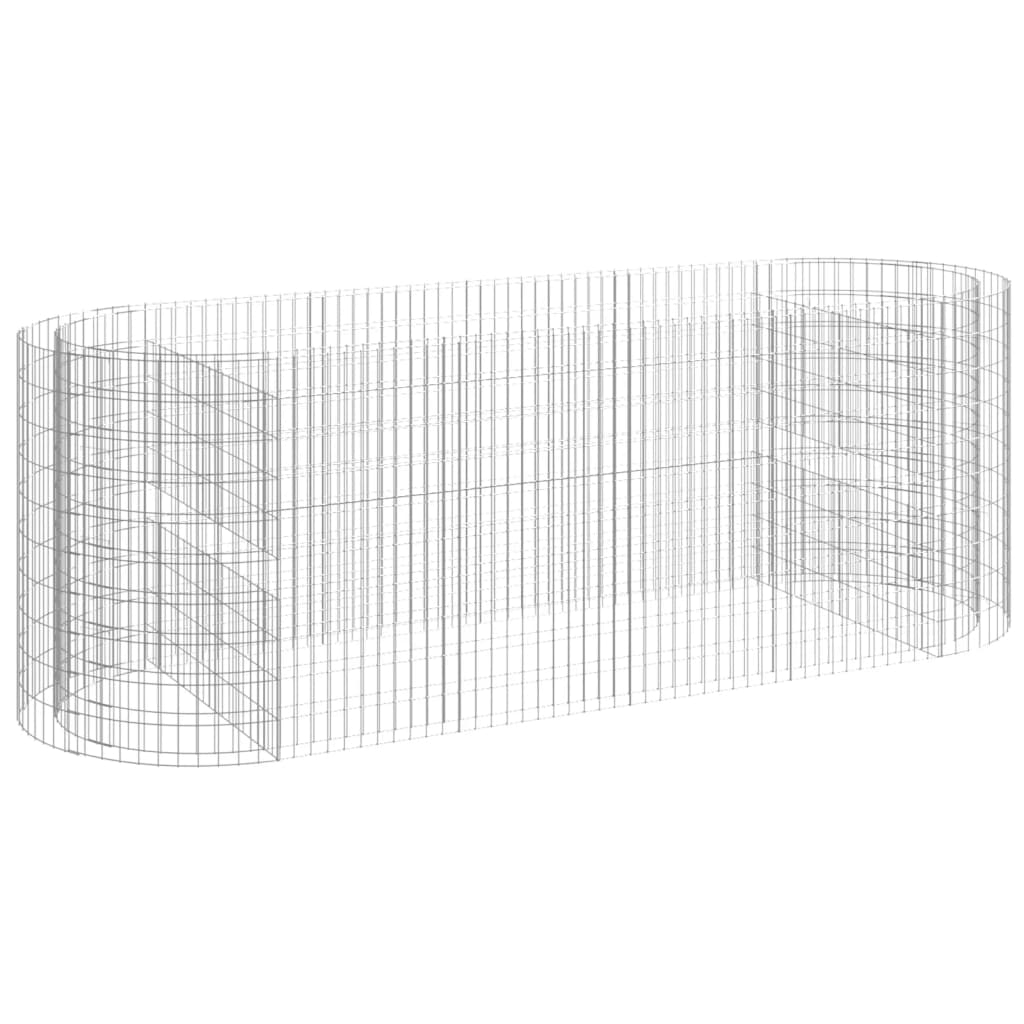 Gabionska povišena gredica od pocinčanog željeza 300x100x100 cm
