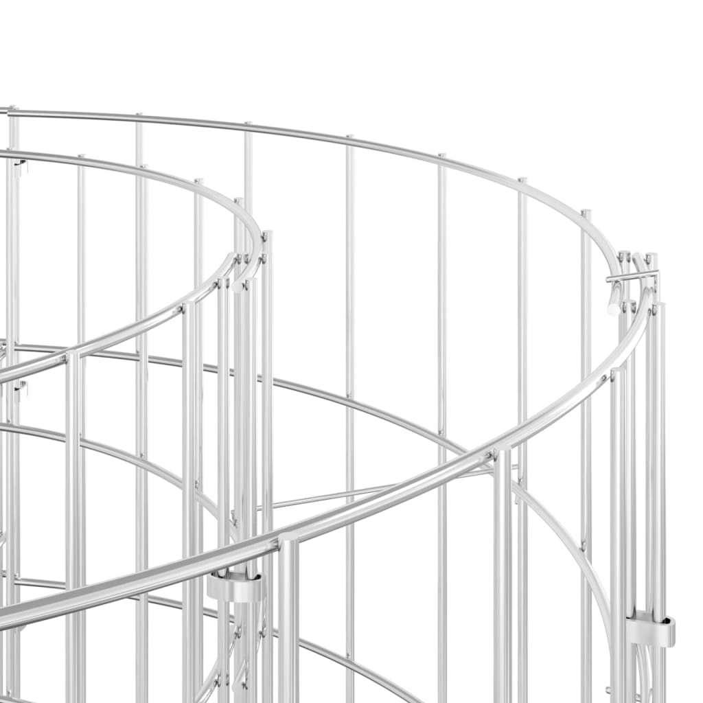 Gabionska povišena gredica od pocinčanog željeza 400x100x100 cm