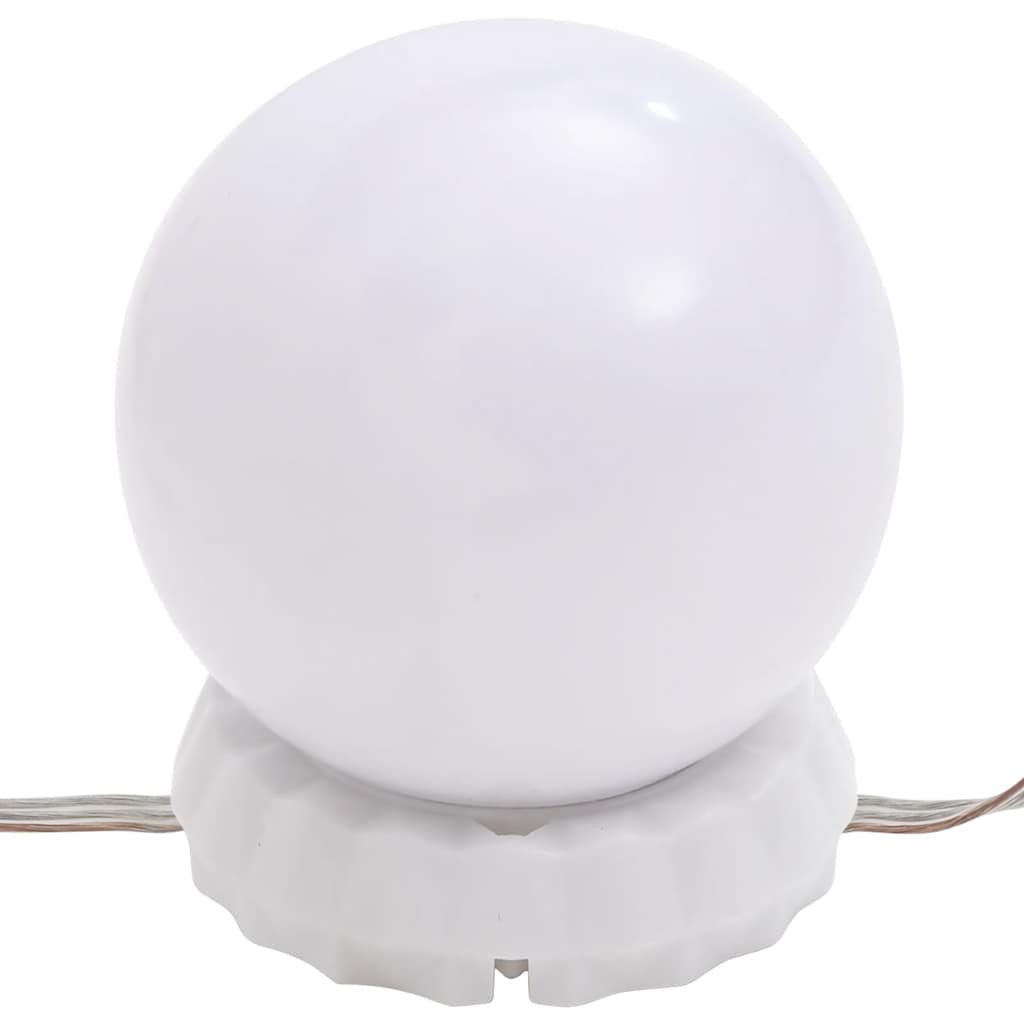 Ogledalo s LED svjetlima 60 x 30 cm stakleno ovalno