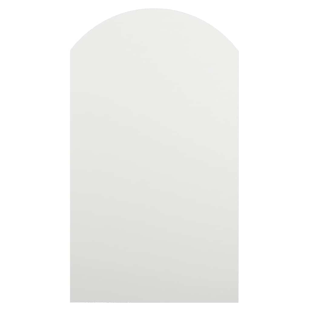 Ogledalo s LED svjetlima 70 x 40 cm stakleno u obliku luka