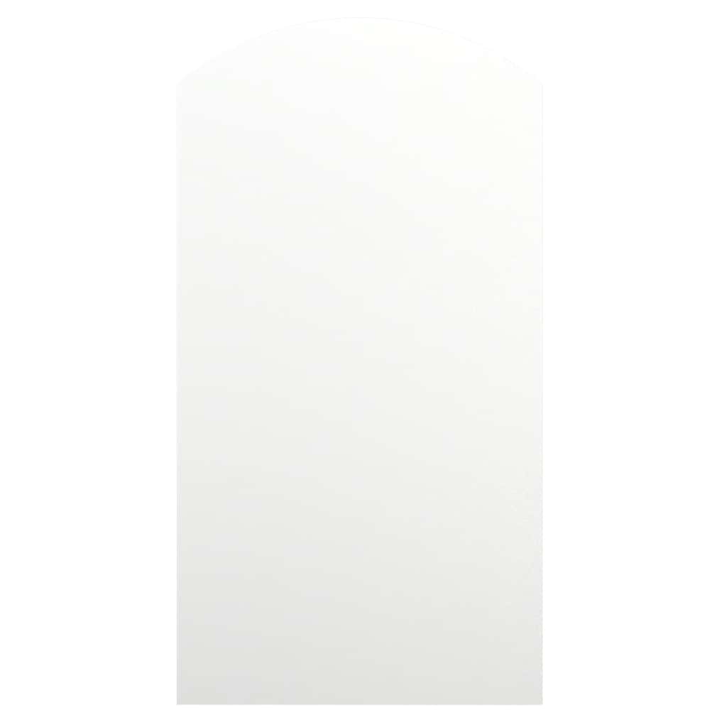 Ogledalo s LED svjetlima 90 x 45 cm stakleno u obliku luka