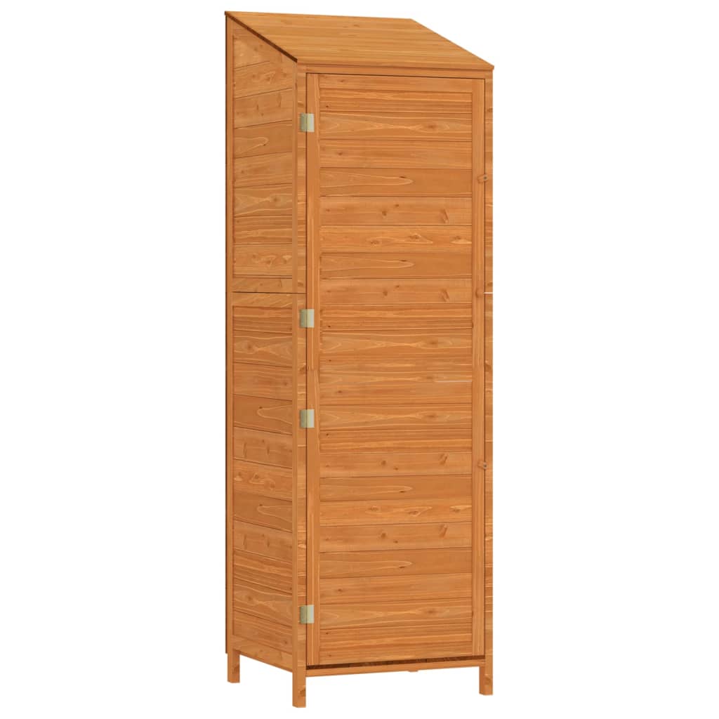 Vrtno spremište smeđe 55 x 52 x 174,5 cm od masivne jelovine