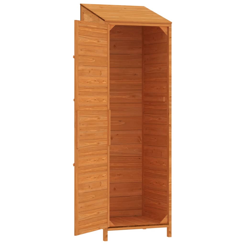 Vrtno spremište smeđe 55 x 52 x 174,5 cm od masivne jelovine