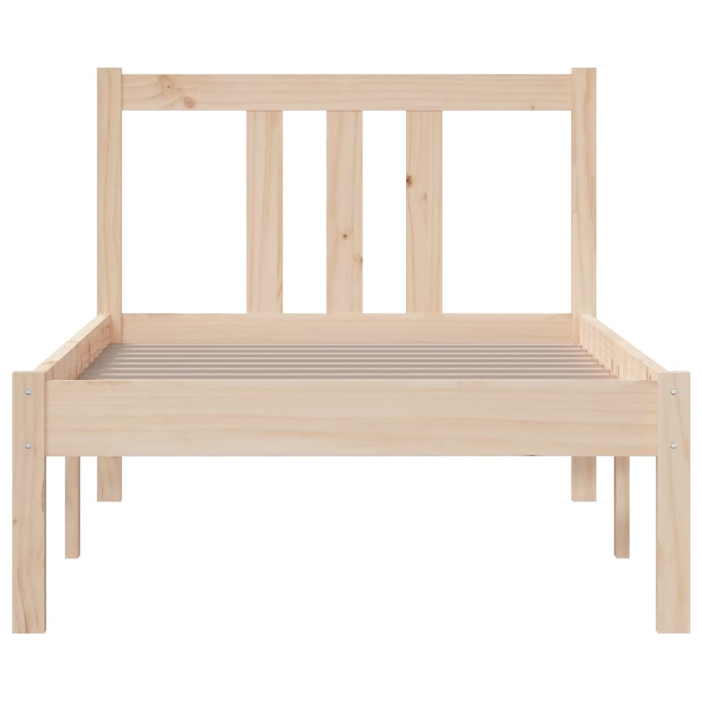 Okvir za krevet od masivnog drva 75 x 190 cm jednokrevetni