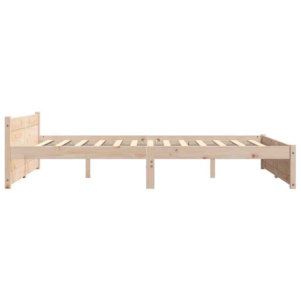 Okvir za krevet od masivnog drva 135 x 190 cm bračni
