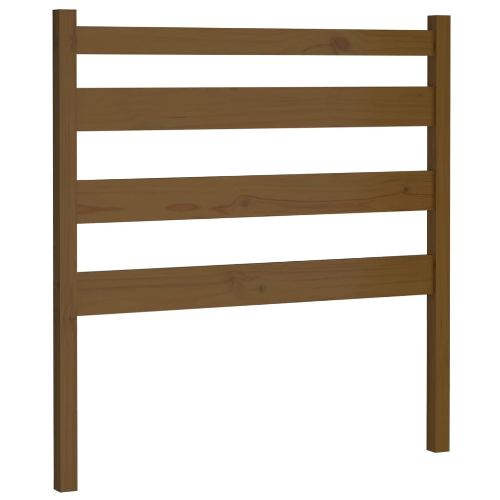 Uzglavlje za krevet boja meda 106 x 4 x 100 cm masivna borovina