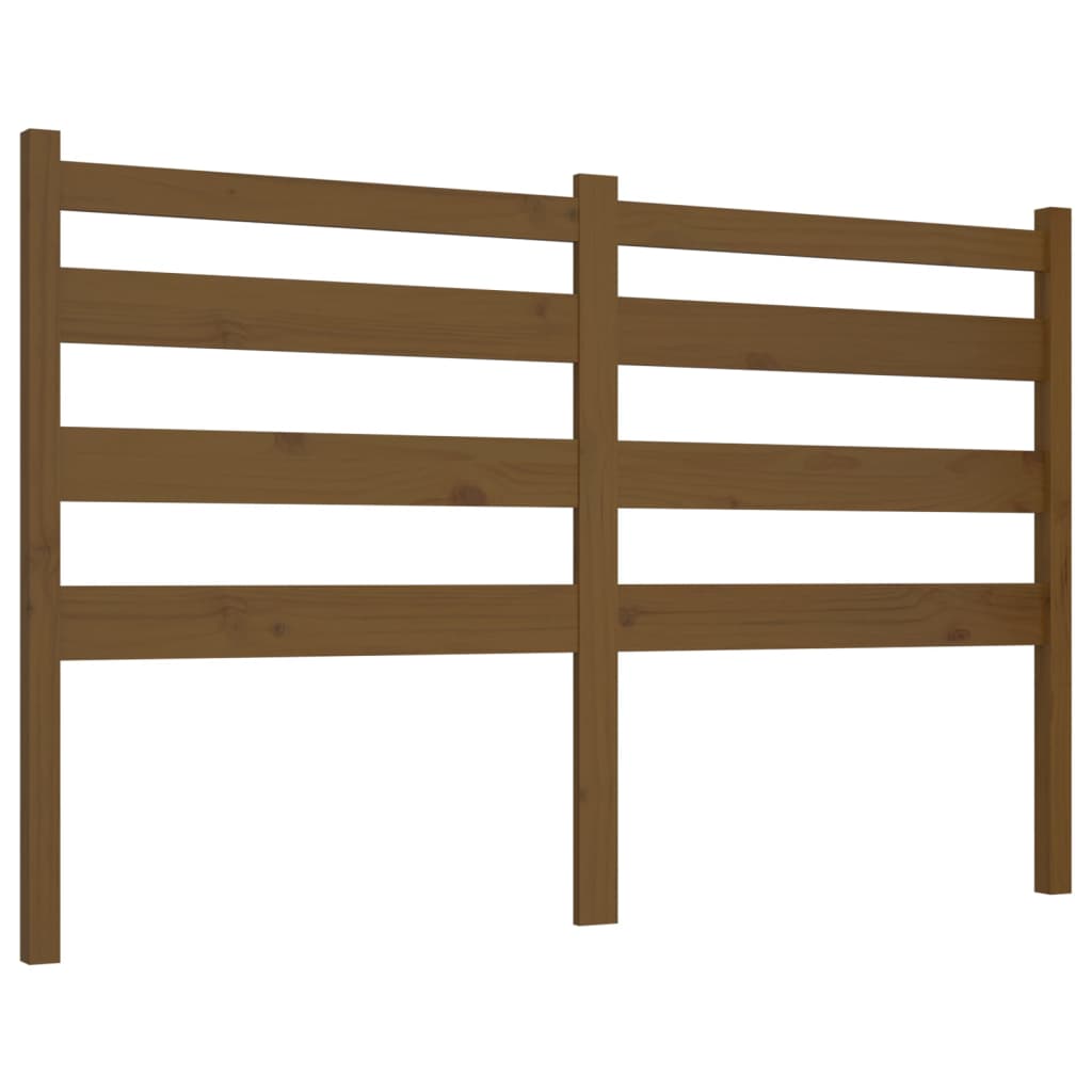 Uzglavlje za krevet boja meda 141 x 4 x 100 cm masivna borovina