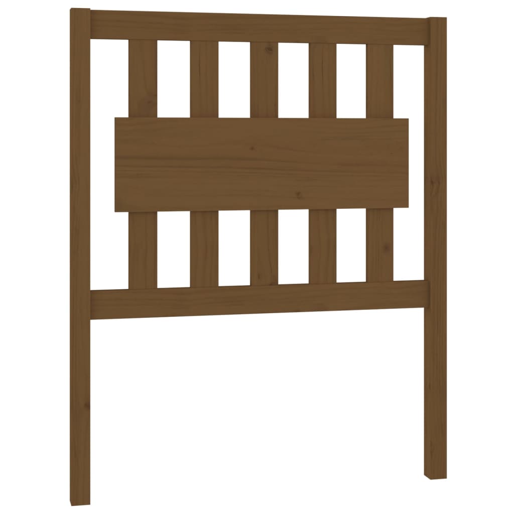 Uzglavlje za krevet boja meda 80,5x4x100 cm od masivne borovine