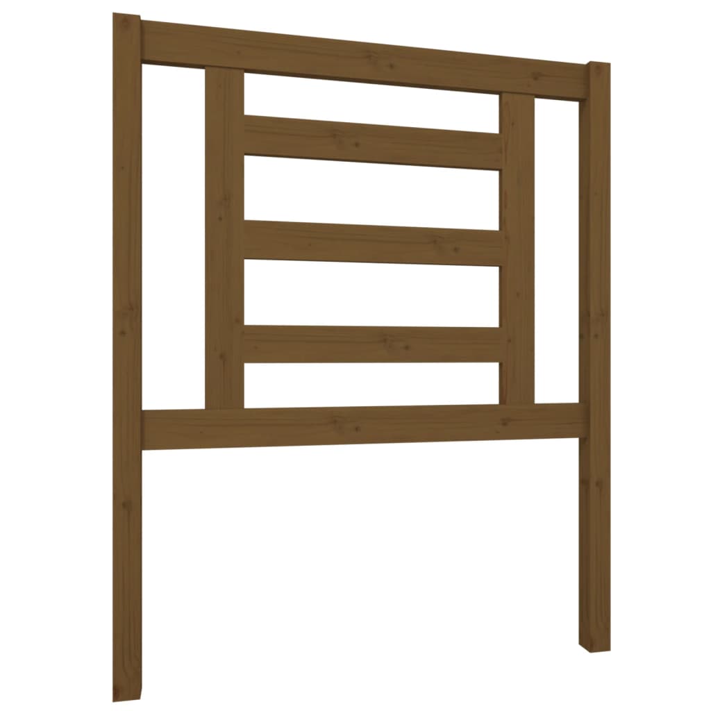 Uzglavlje za krevet boja meda 81 x 4 x 100 cm masivna borovina