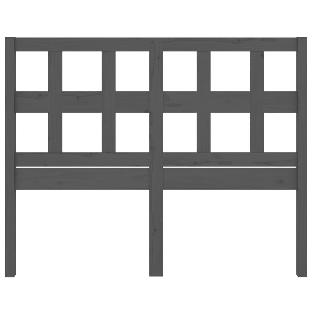 Uzglavlje za krevet sivo 165,5 x 4 x 100 cm od masivne borovine