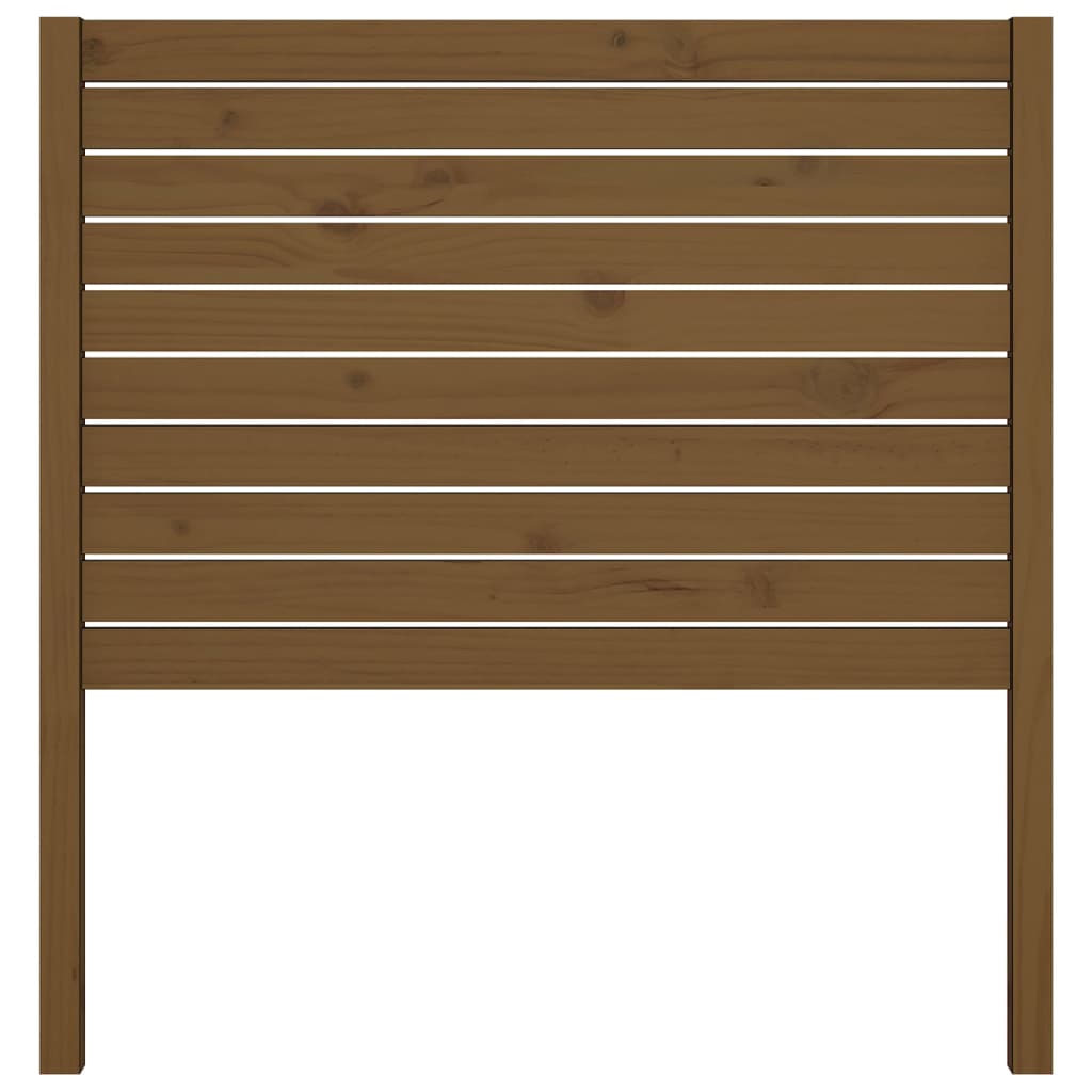 Uzglavlje za krevet boja meda 106 x 4 x 100 cm masivna borovina