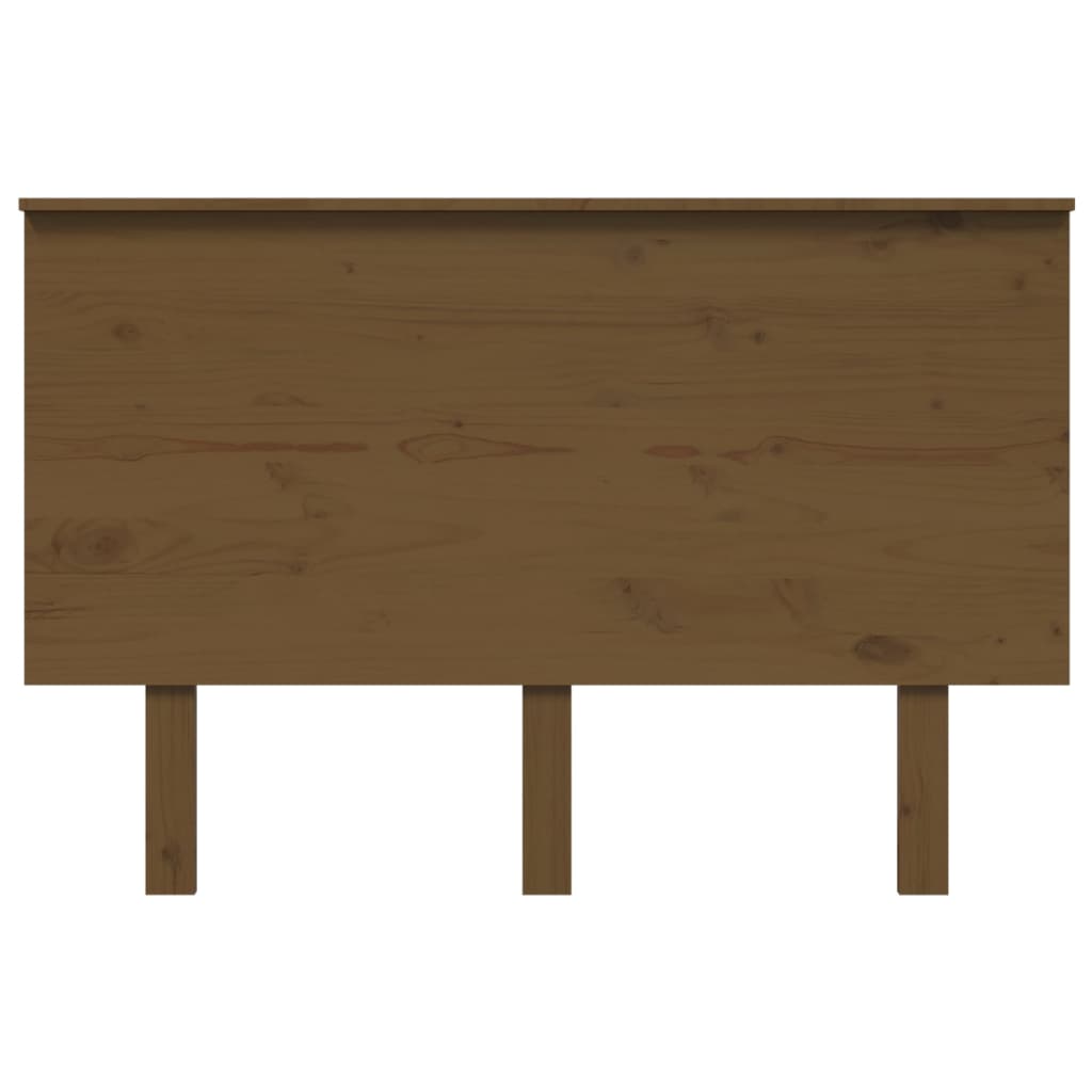 Uzglavlje za krevet boja meda 124x6x82,5 cm masivna borovina