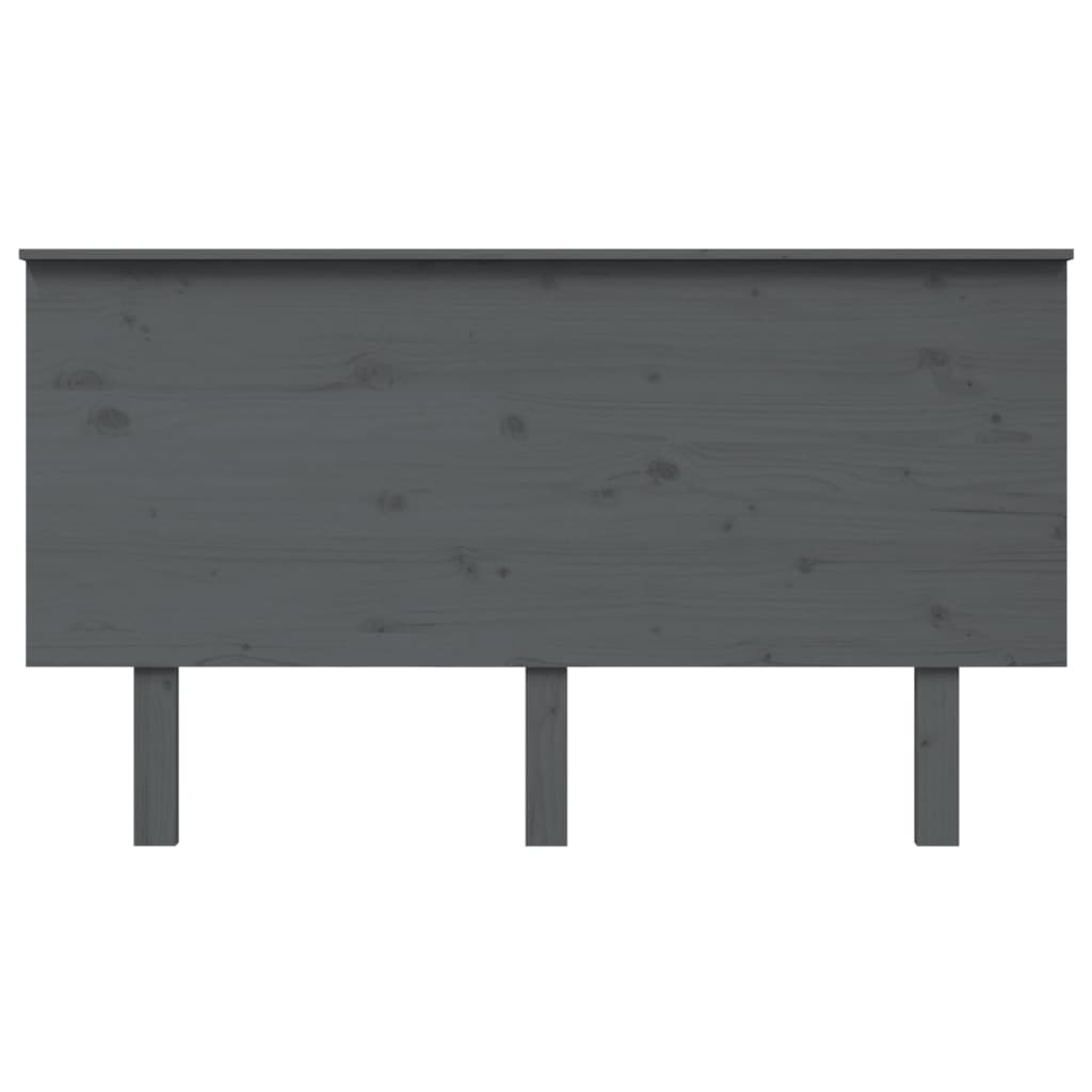 Uzglavlje za krevet sivo 144 x 6 x 82,5 cm od masivne borovine
