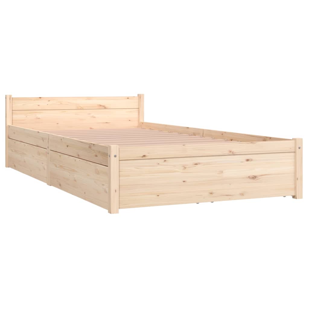 Okvir za krevet s ladicama 90 x 200 cm