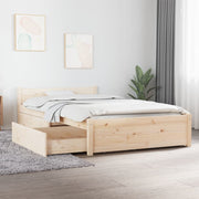 Okvir za krevet s ladicama 90 x 200 cm