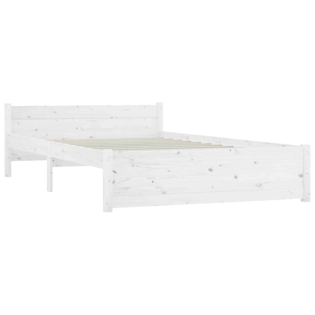 Okvir za krevet s ladicama bijeli 135 x 190 cm bračni