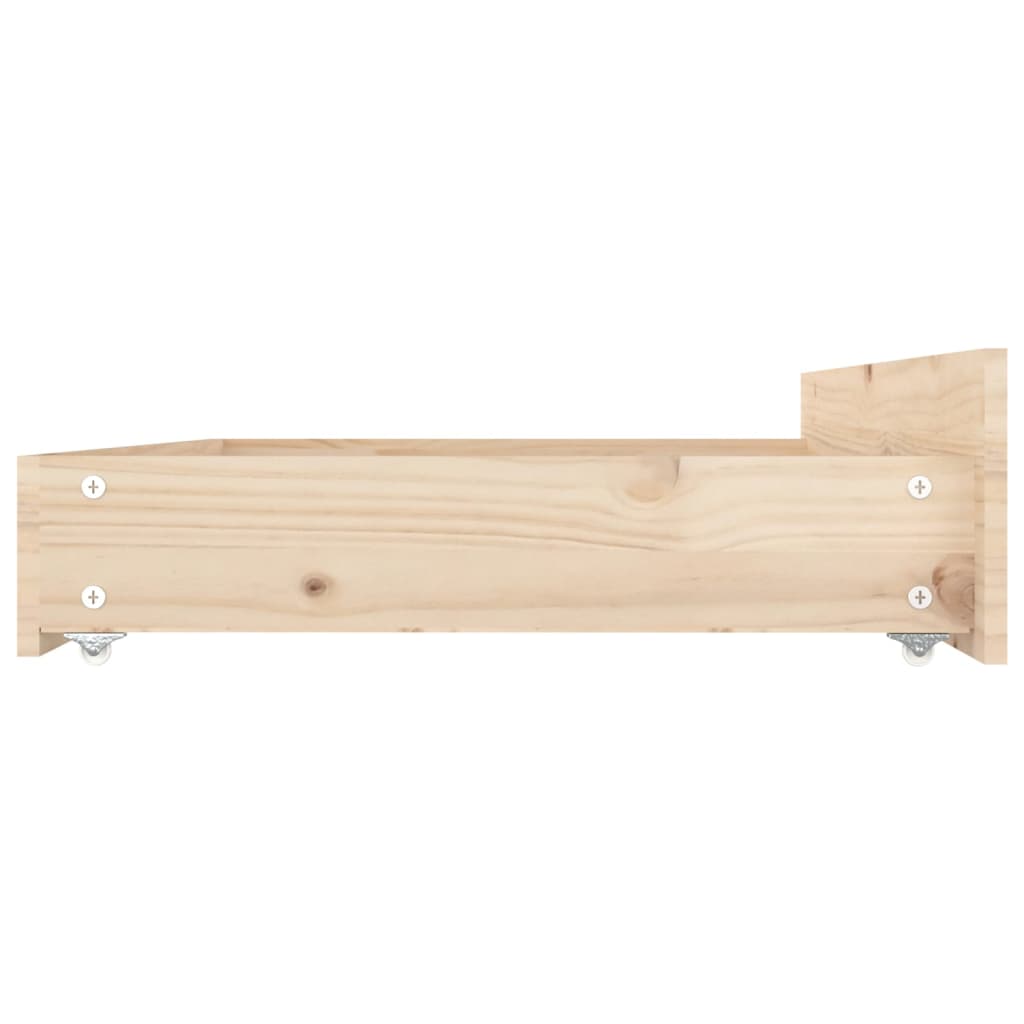 Okvir za krevet s ladicama 140 x 190 cm