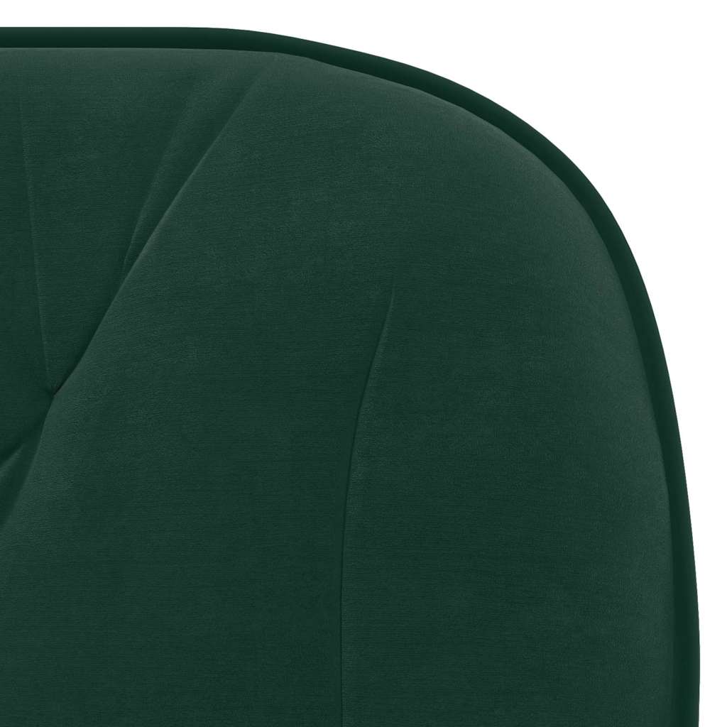 Okretne blagovaonske stolice 2 kom tamnozelene baršunaste