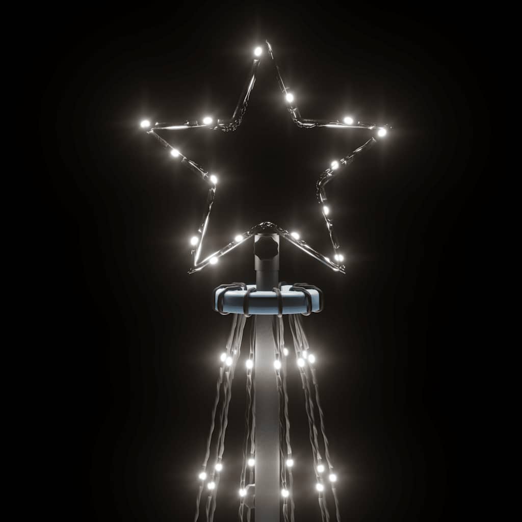 Stožasto božićno drvce hladno bijelo 310 LED žarulja 100x300 cm
