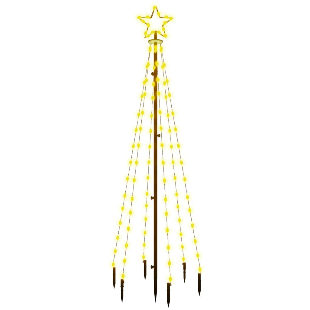 Božićno drvce sa šiljkom i 108 LED žarulja tople bijele 180 cm