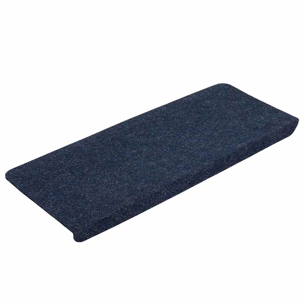 Samoljepljivi otirači za stepenice 15 kom 65x24,5x3,5 cm plavi