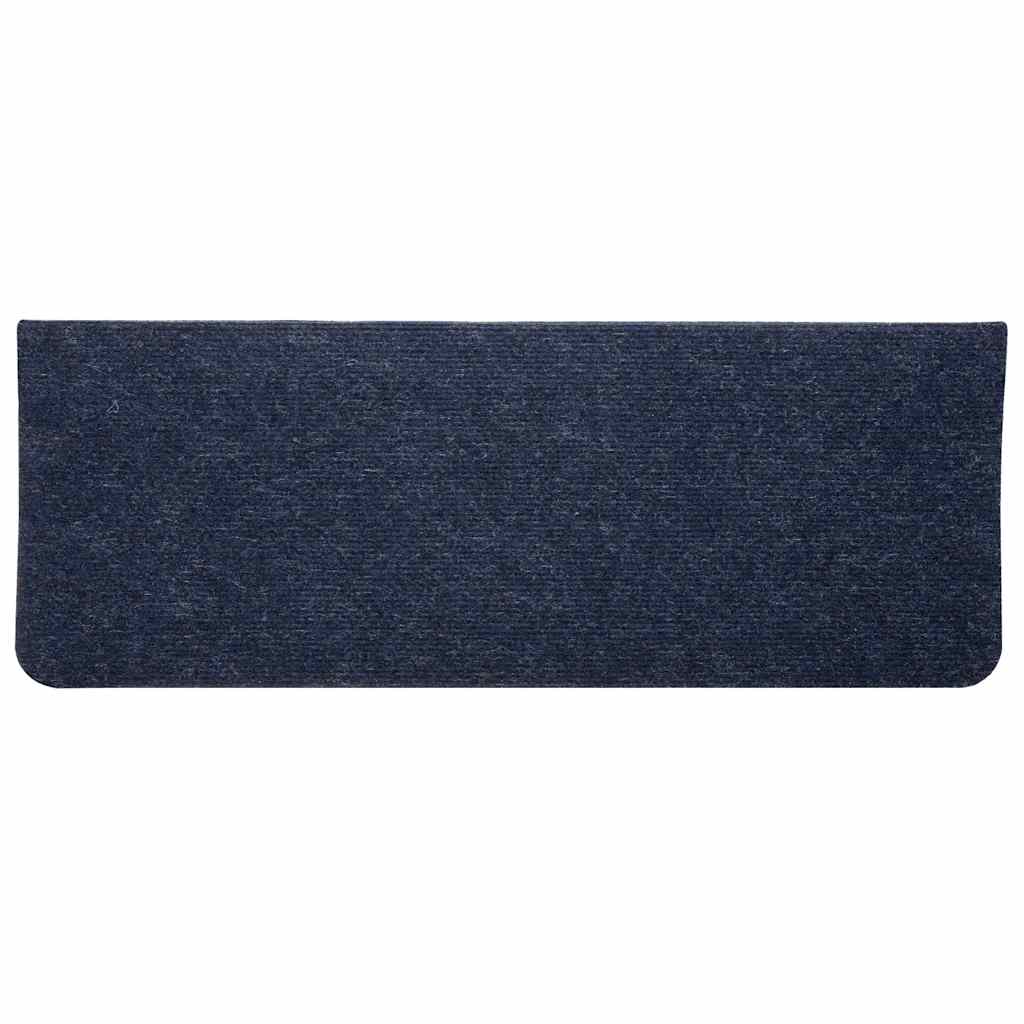 Samoljepljivi otirači za stepenice 15 kom 65x24,5x3,5 cm plavi