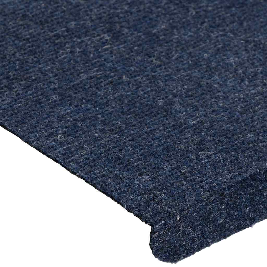 Samoljepljivi otirači za stepenice 15 kom 65x24,5x3,5 cm plavi