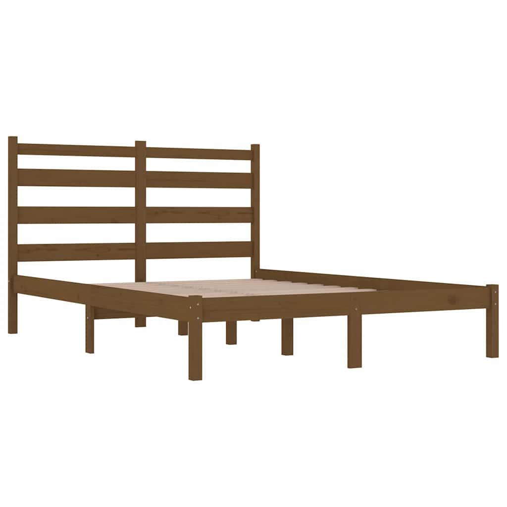 Okvir za krevet od masivne borovine boja meda 200 x 200 cm