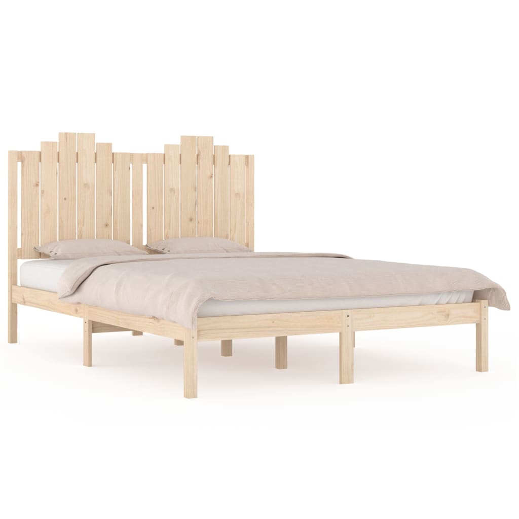 Okvir za krevet od masivne borovine 135 x 190 cm bračni