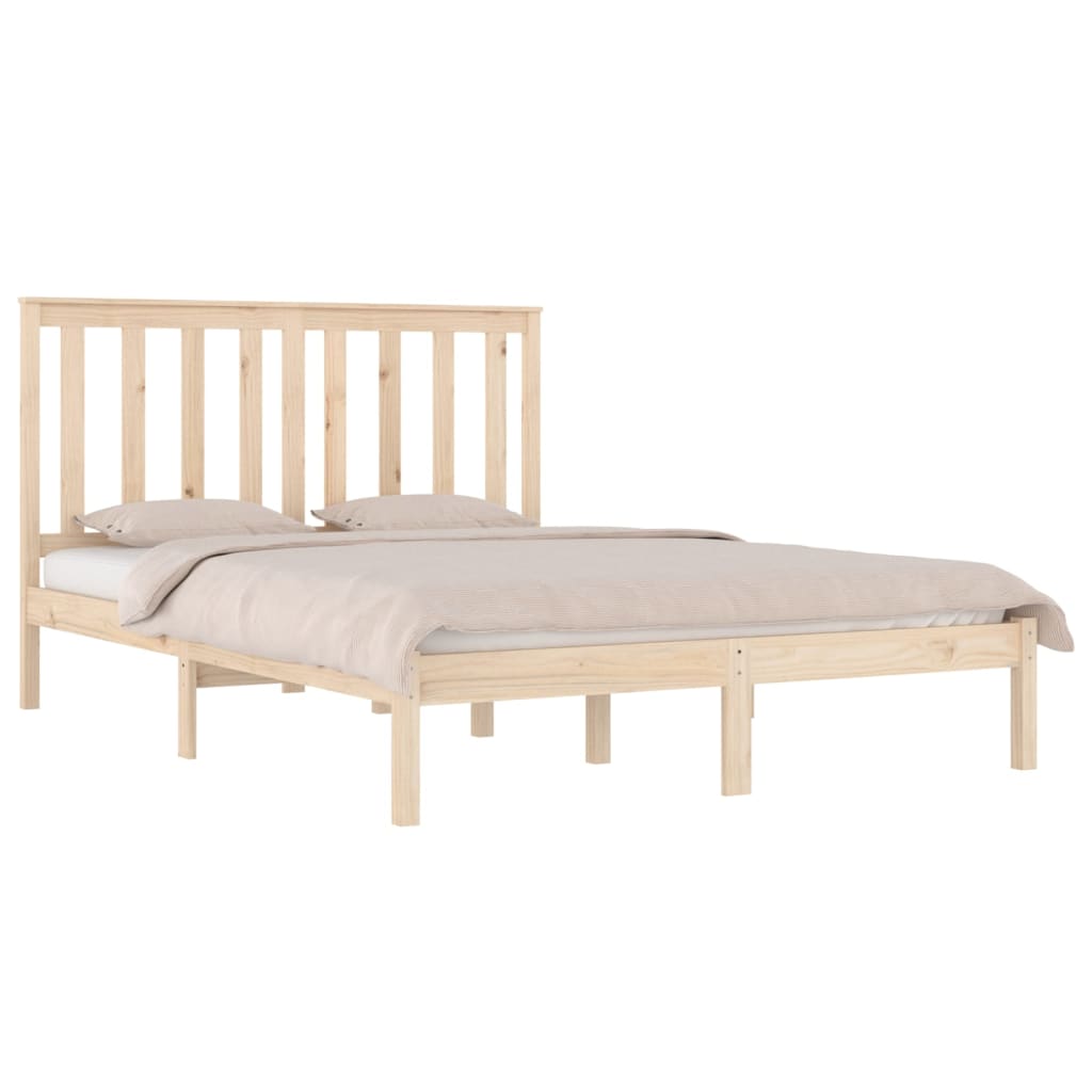 Okvir za krevet od masivne borovine 135 x 190 cm bračni