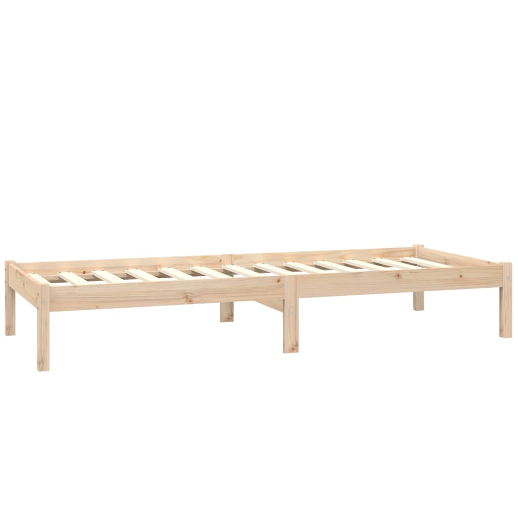 Okvir za krevet od borovine 75 x 190 cm mali jednokrevetni