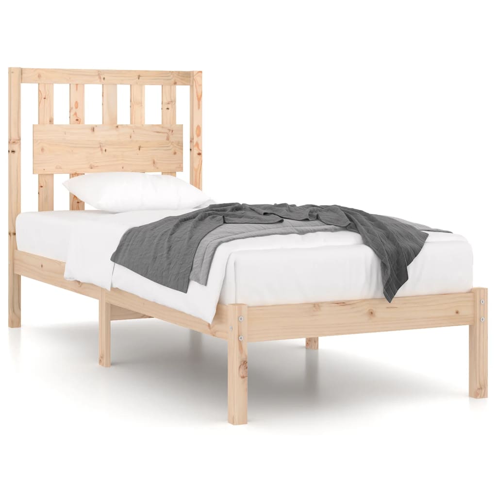Okvir za krevet od masivne borovine 90x190 cm jednokrevetni