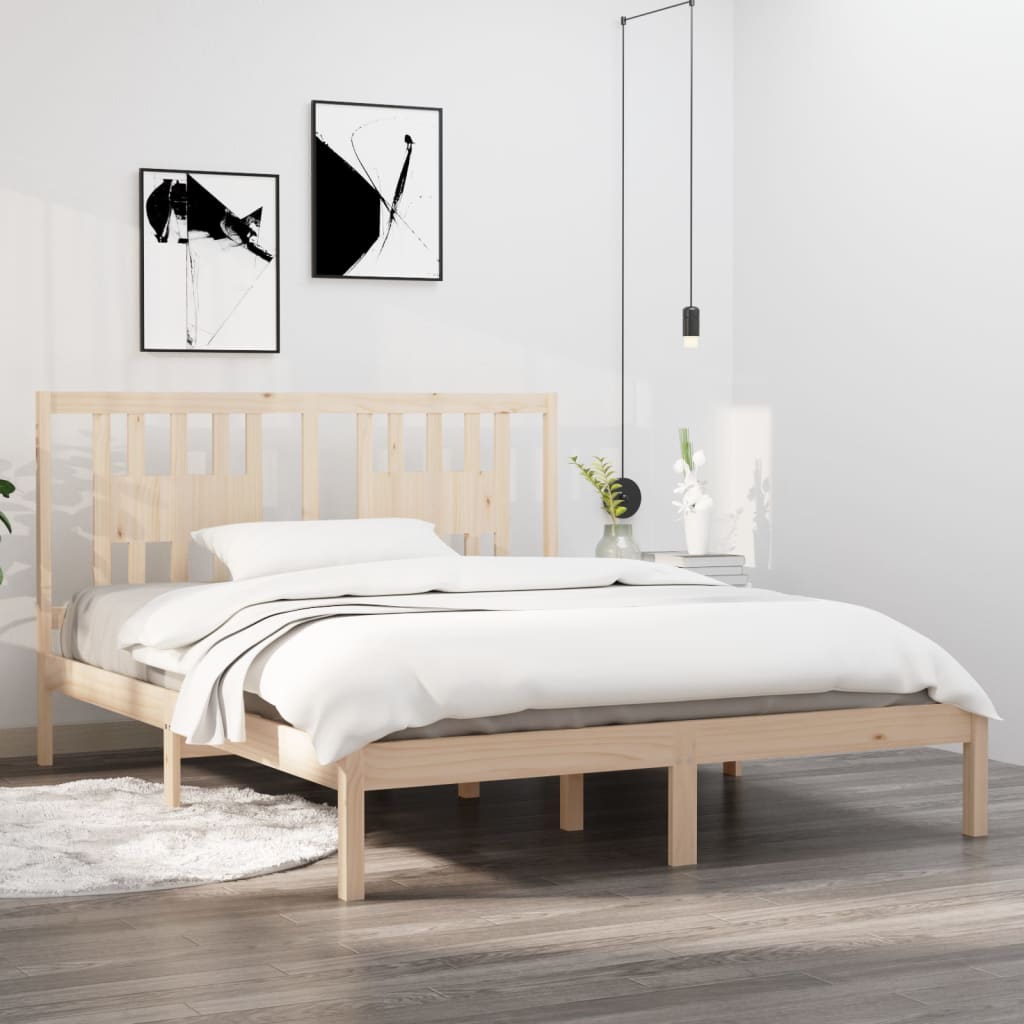 Okvir za krevet od masivne borovine 160 x 200 cm