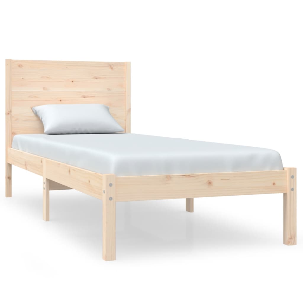 Okvir za krevet od masivnog drva 75 x 190 cm jednokrevetni