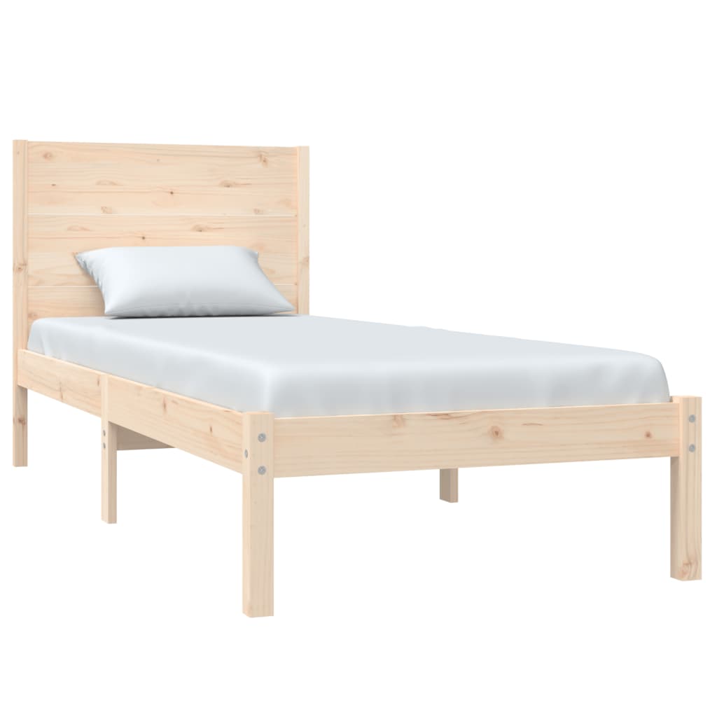 Okvir za krevet od masivnog drva 75 x 190 cm jednokrevetni
