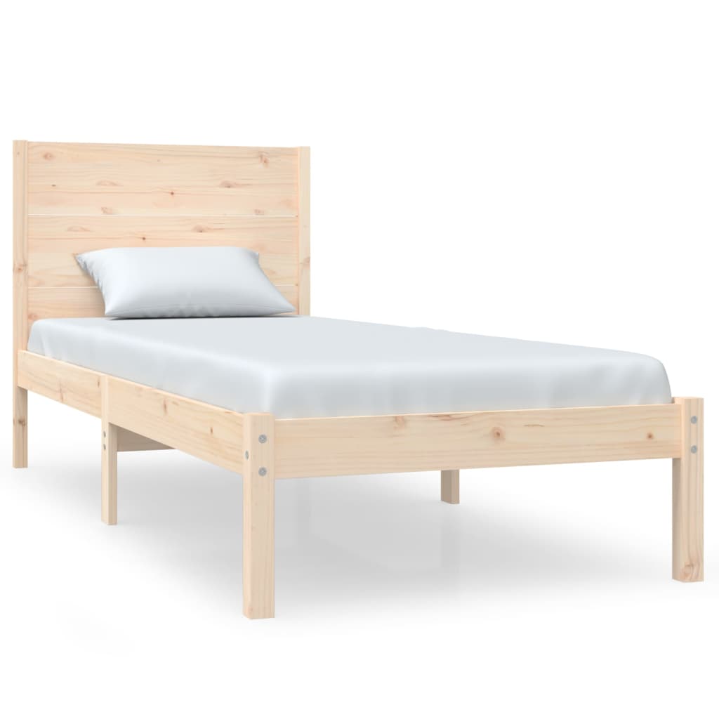 Okvir za krevet od masivnog drva 90 x 190 cm jednokrevetni