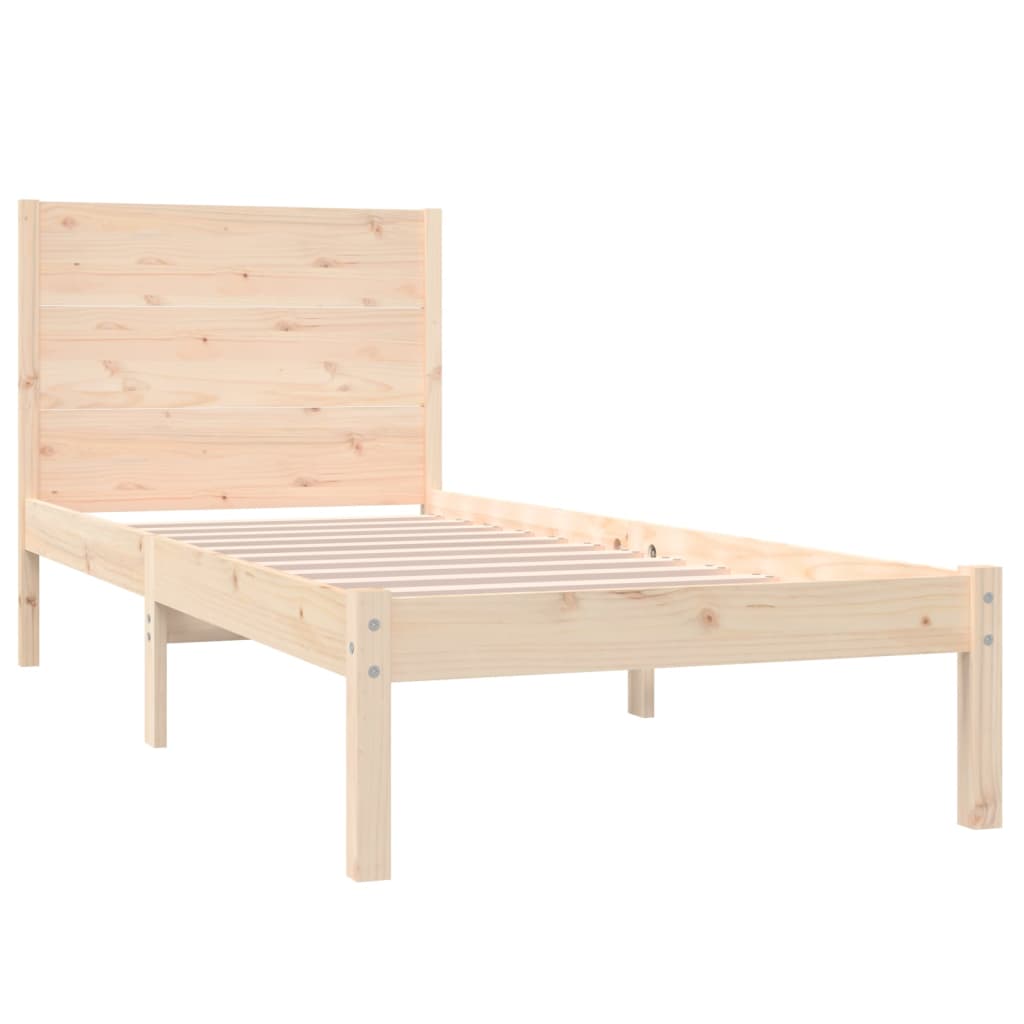 Okvir za krevet od masivnog drva 90 x 190 cm jednokrevetni