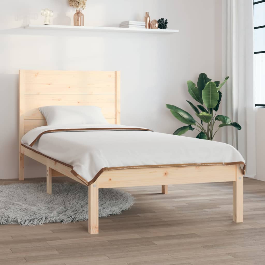 Okvir za krevet od masivnog drva 90 x 190 cm jednokrevetni