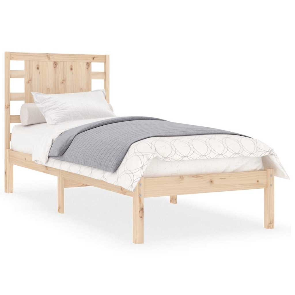 Okvir za krevet od masivnog drva 90 x 190 cm jednokrevetni