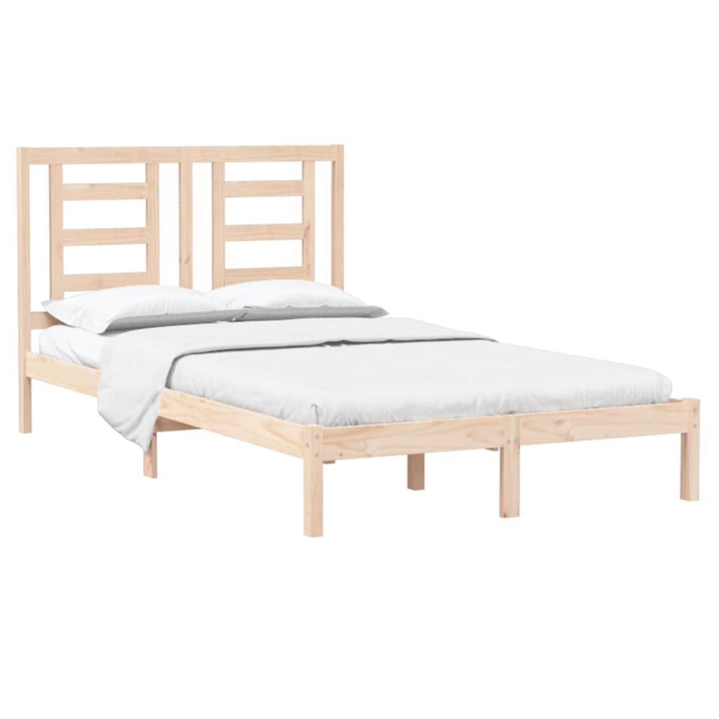 Okvir za krevet od masivnog drva 120 x 190 cm mali bračni