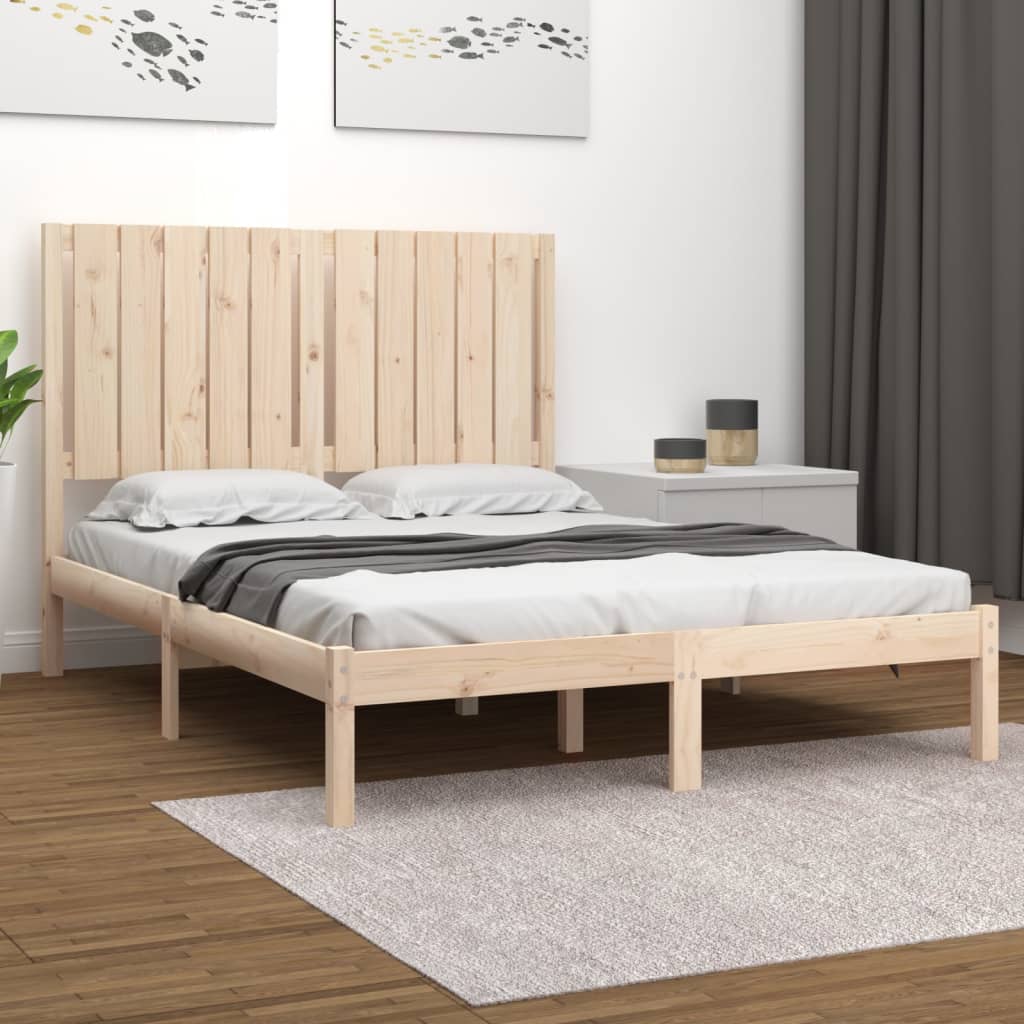 Okvir za krevet od masivnog drva 120 x 190 cm mali bračni