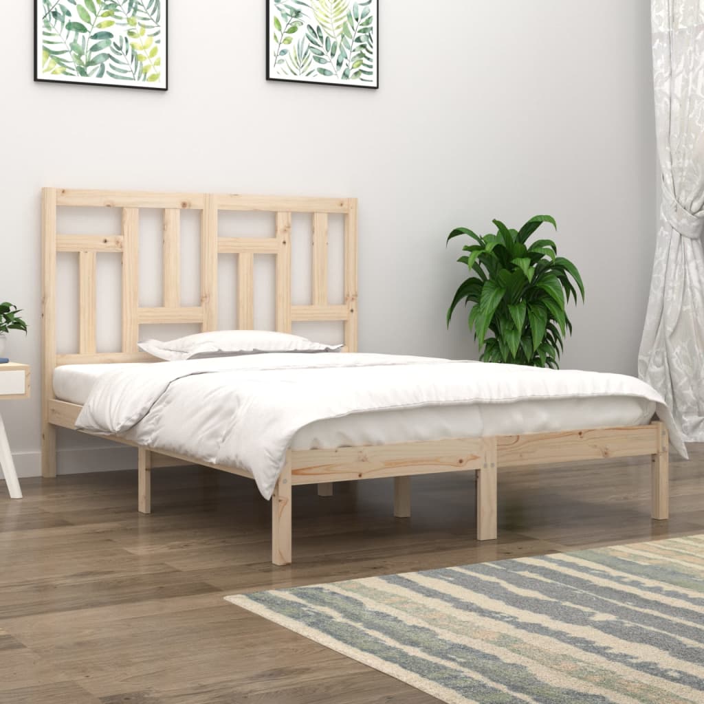 Okvir za krevet od masivne borovine 140 x 190 cm