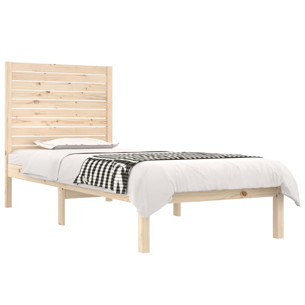 Okvir za krevet od masivnog drva 90 x 190 cm jednokrevetni