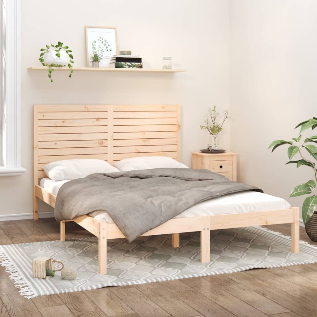 Okvir za krevet od masivnog drva 140 x 200 cm